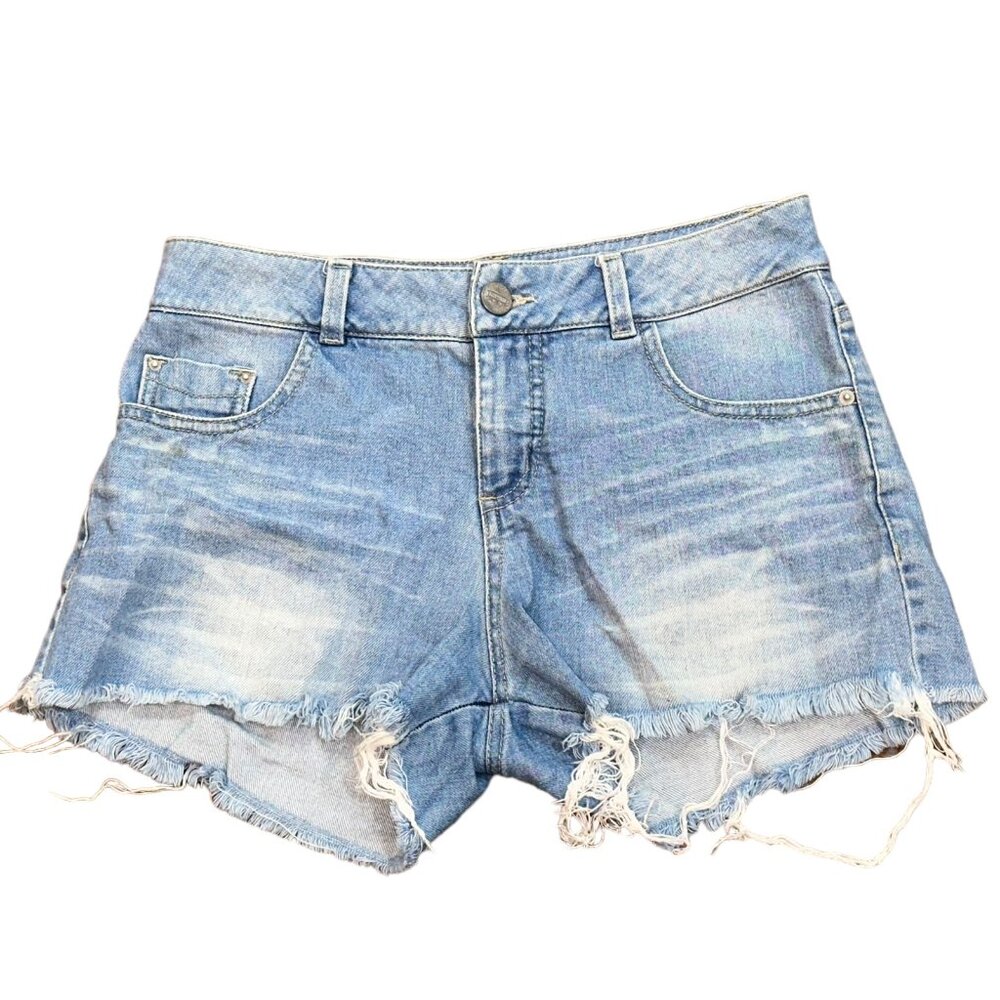 United S.A.S Ticket Denim Cut Off 3" Shorts Size Small